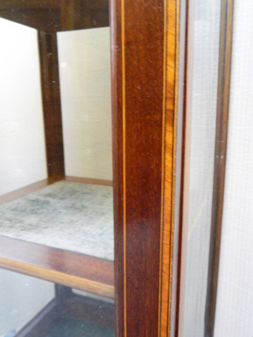 Inlaid mahogany display cabinet View V