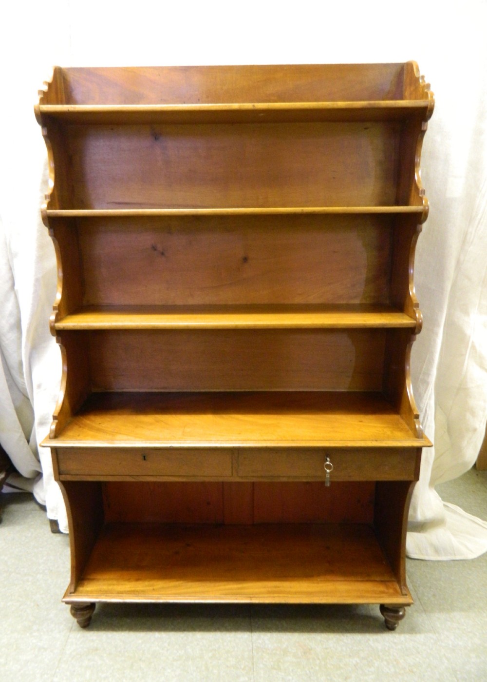 mahogany waterfall bookcase View III