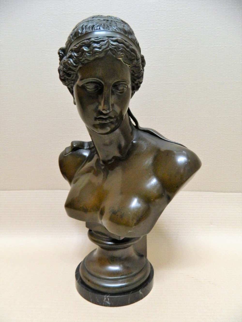 19th century bronze bust View II