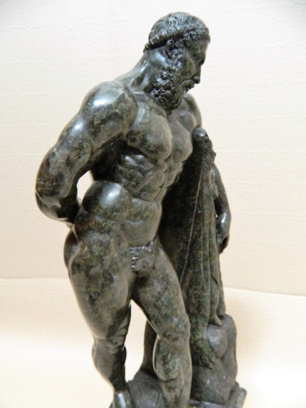 Verde Antico sculpture of Hercules View V