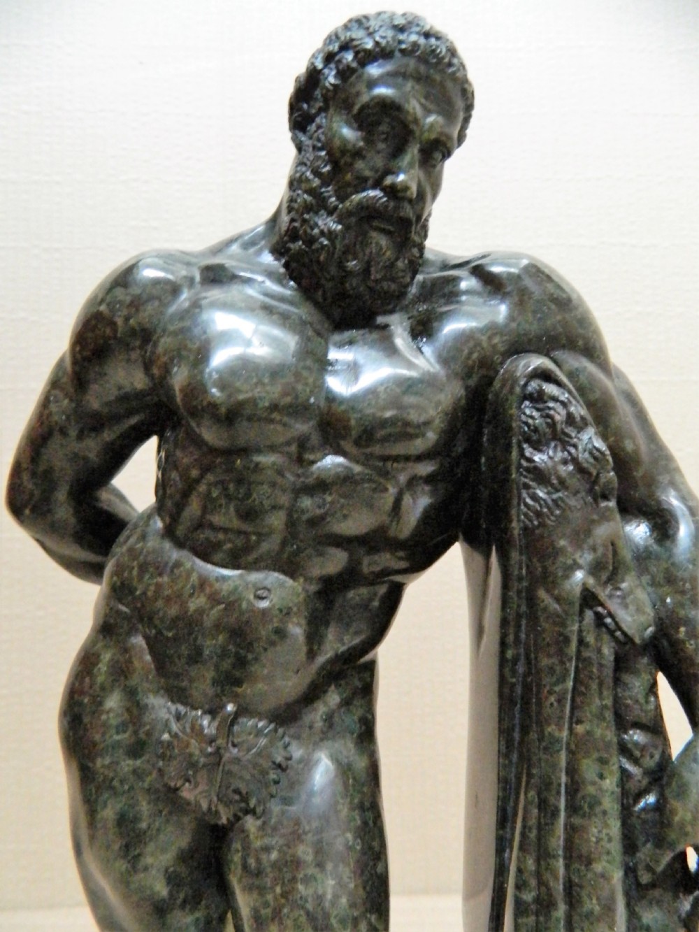 Verde Antico sculpture of Hercules View VI