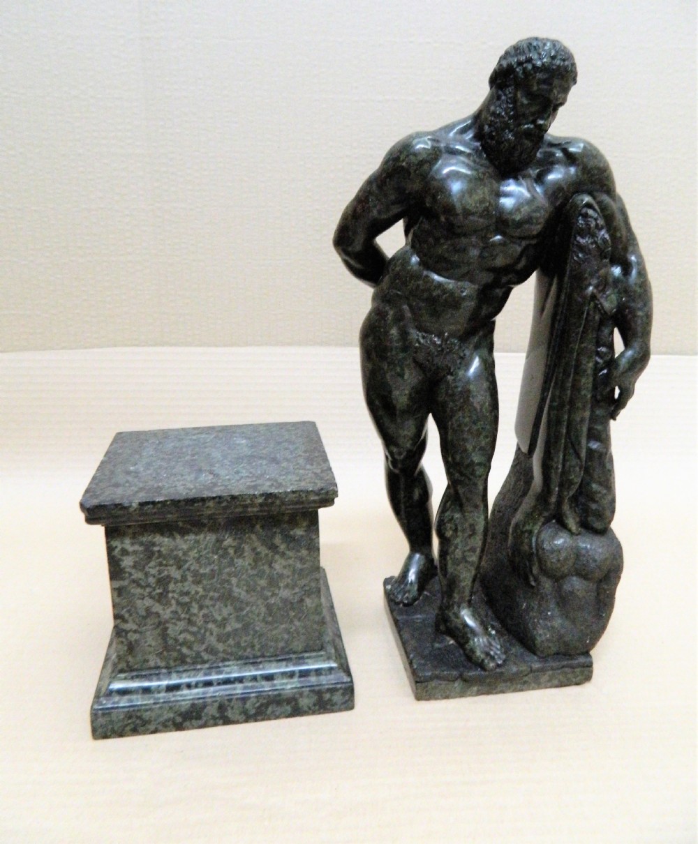 Verde Antico sculpture of Hercules View VII