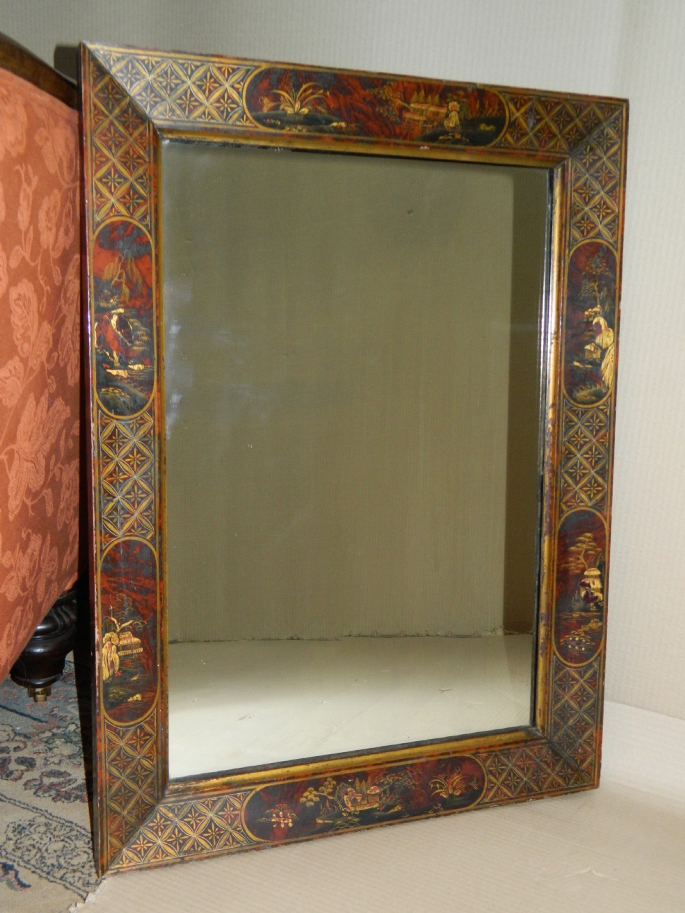 large chinoiserie wall mirror View VII