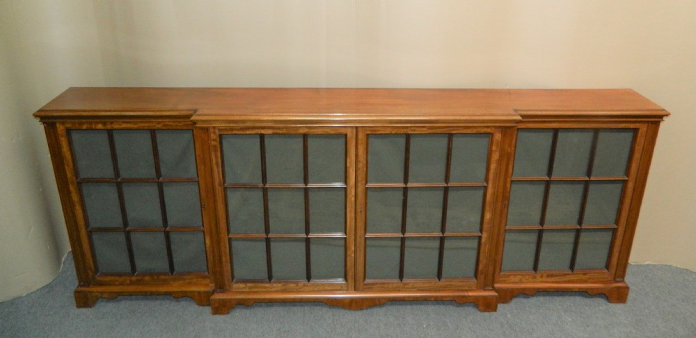 large mahogany bookcase