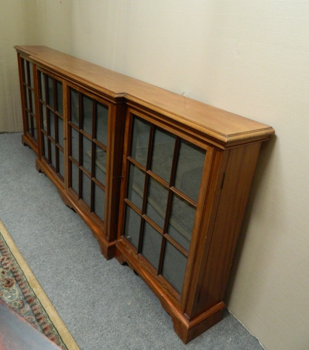 large mahogany bookcase View III