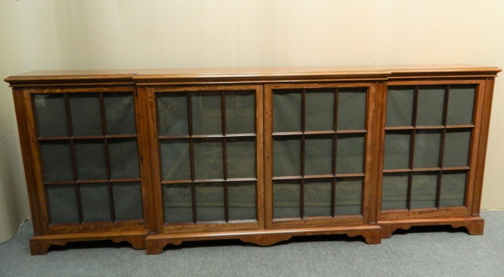 large mahogany bookcase View VI