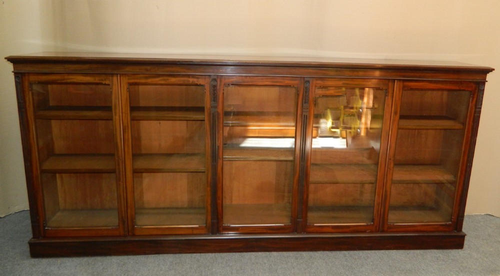 large mahogany bookcase