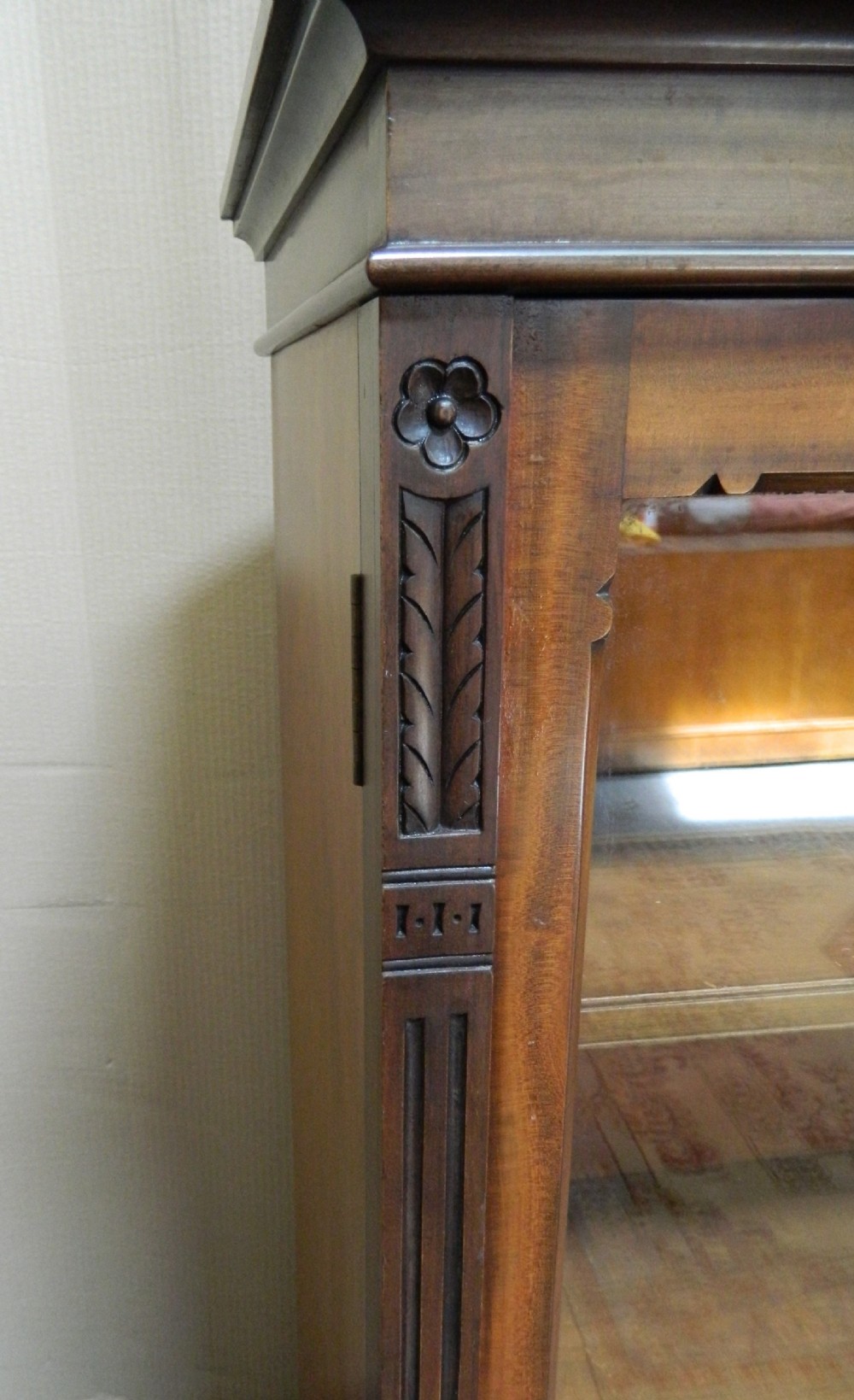 large mahogany bookcase View III