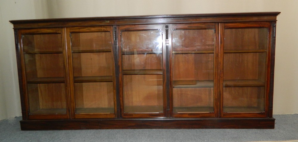 large mahogany bookcase View IV