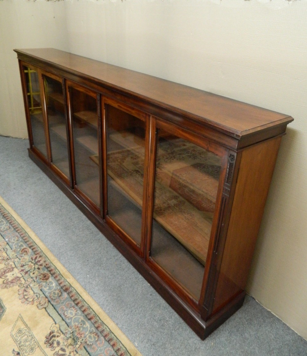 large mahogany bookcase View VI