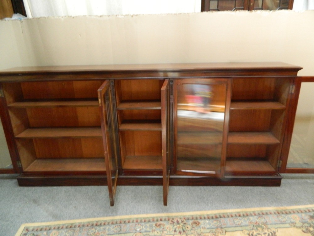 large mahogany bookcase View VII