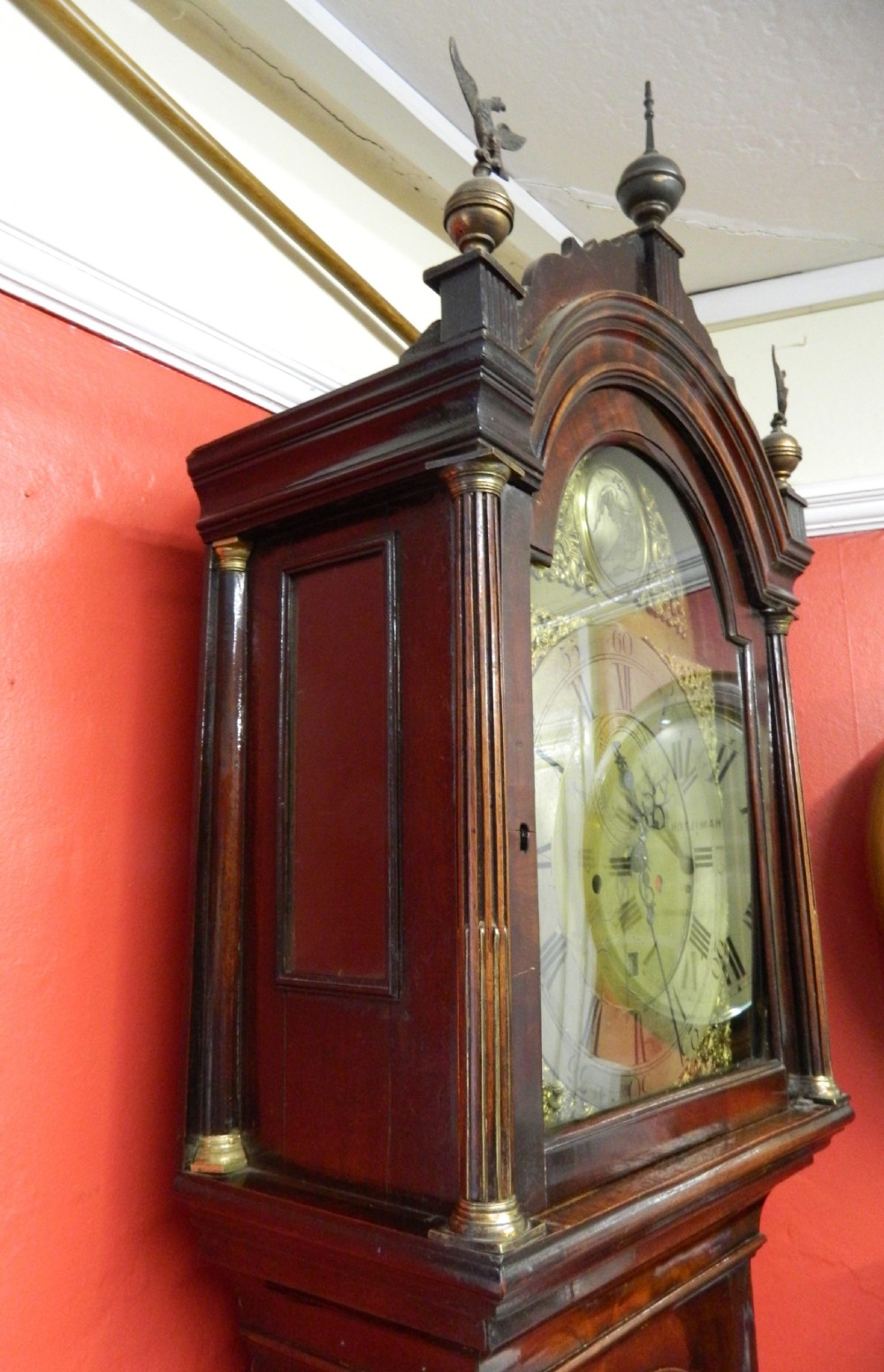 mahogany longcase clock - Timewell of London View VI