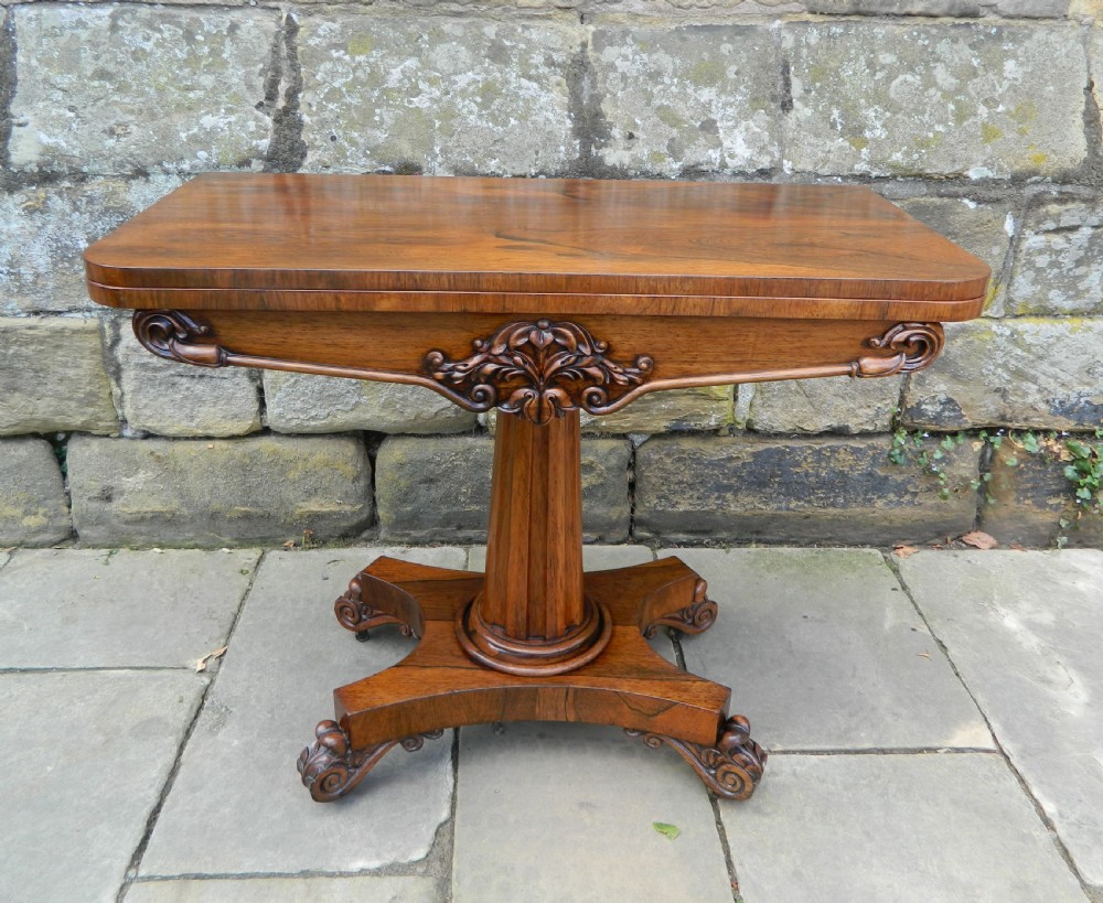 Rosewood card table