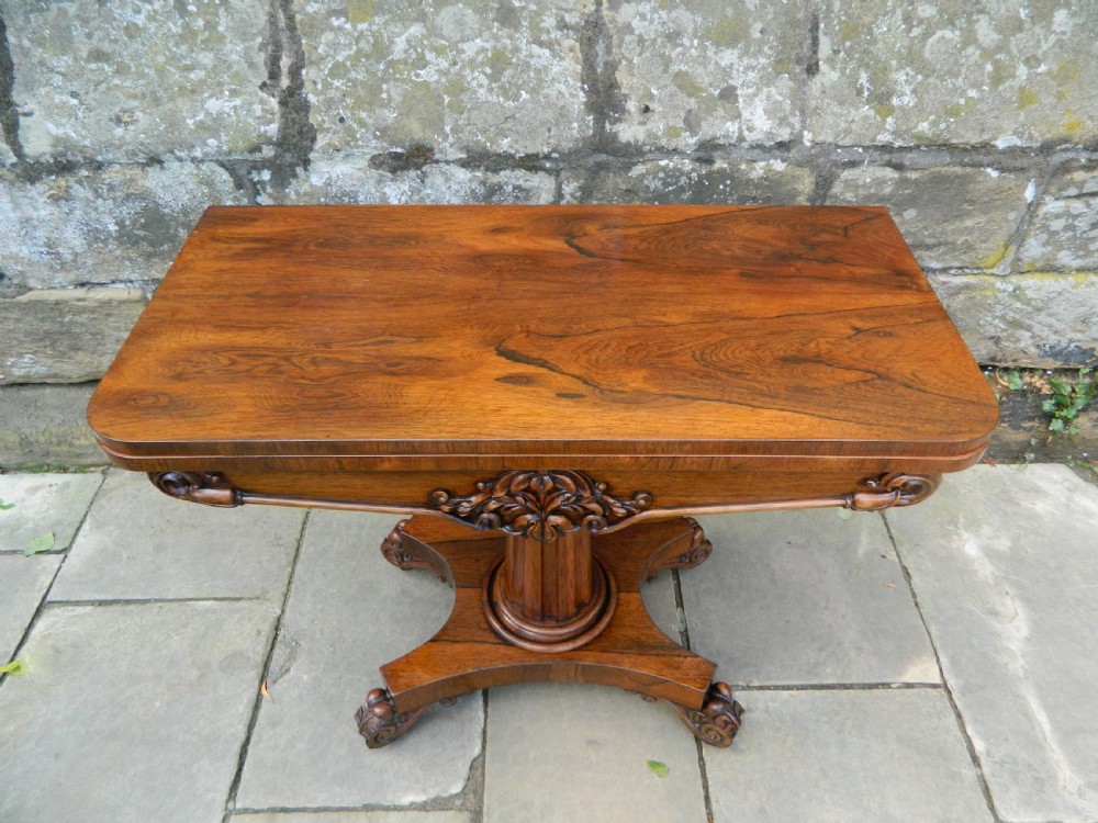Rosewood card table View II