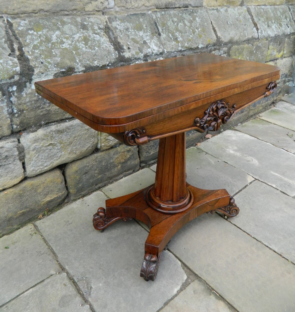 Rosewood card table View III