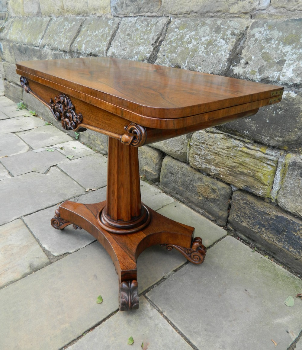 Rosewood card table View IV