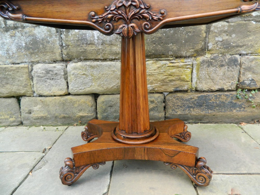 Rosewood card table View VI