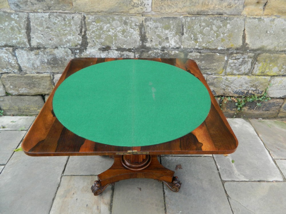 Rosewood card table View VII