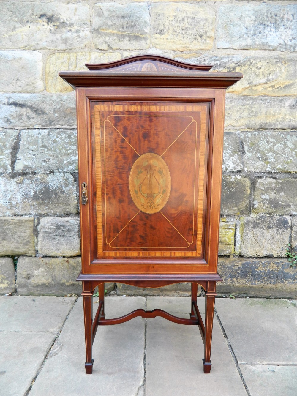 mahogany inlaid music cabinet View VIII