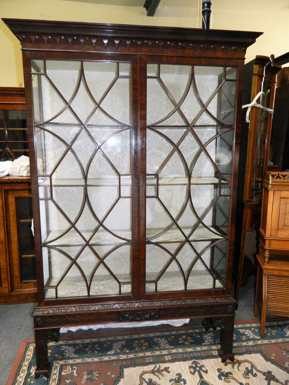 large mahogany display cabinet View II