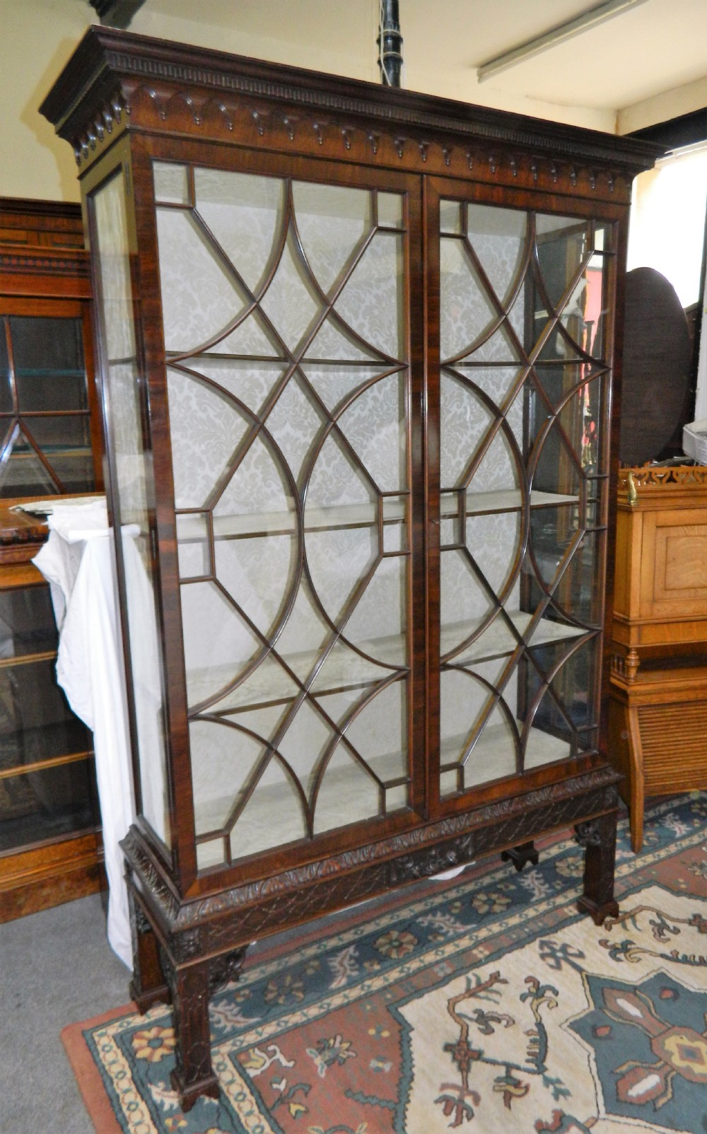 large mahogany display cabinet View III