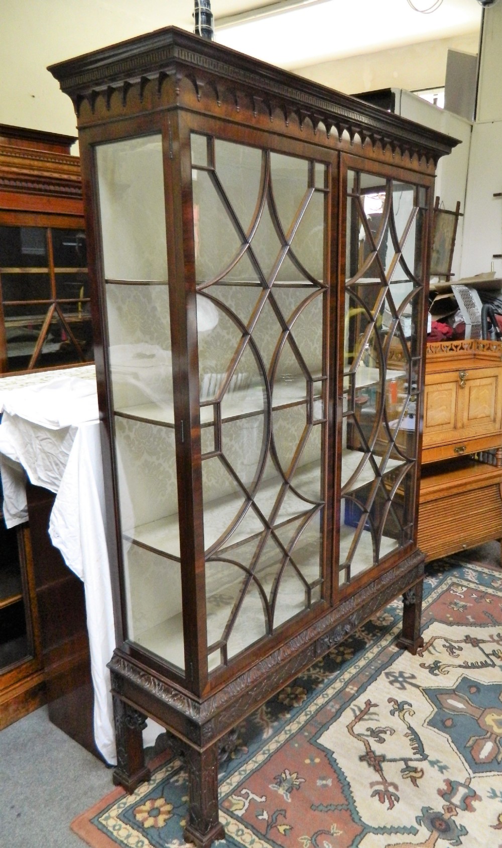 large mahogany display cabinet View IV