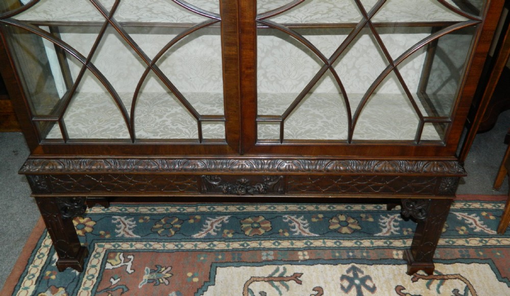 large mahogany display cabinet View V