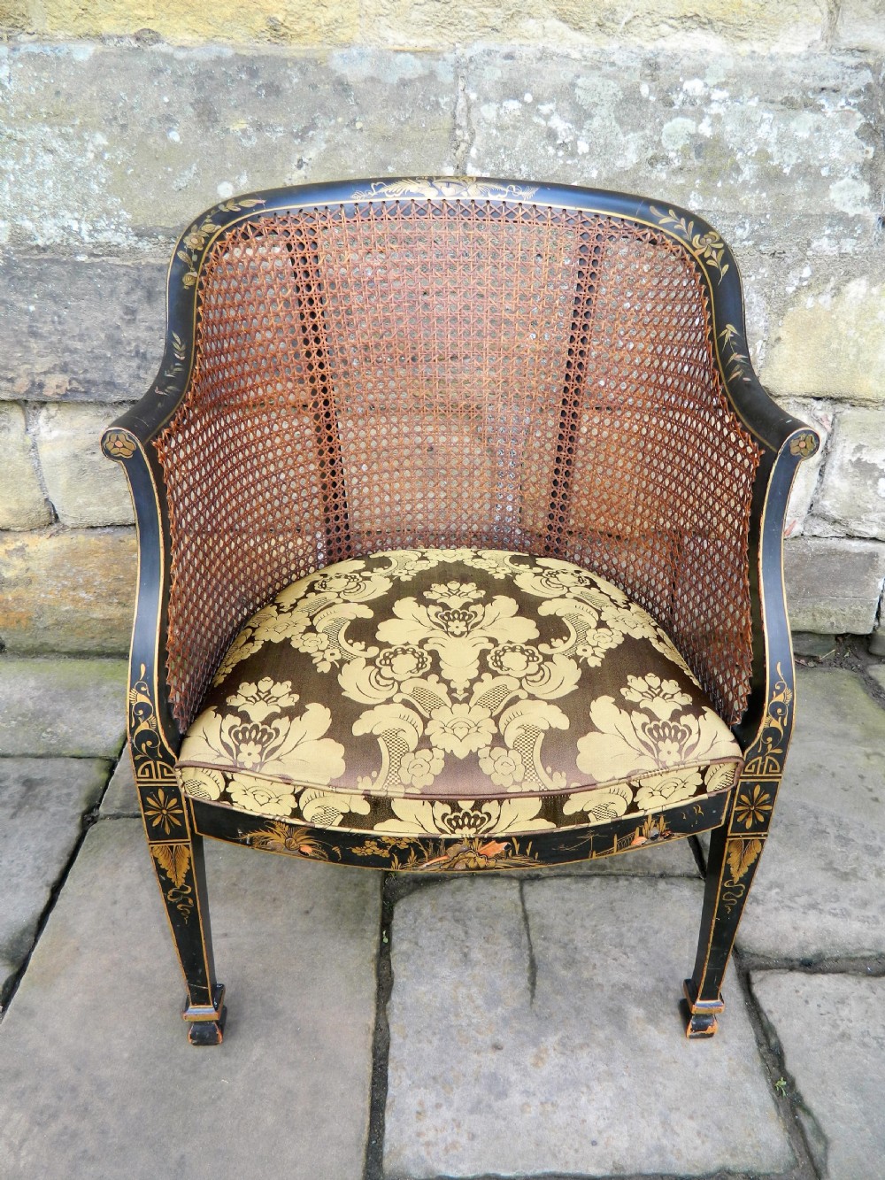Chinoiserie tub chair