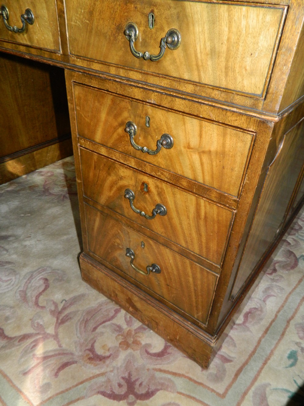 large mahogany partners desk View VI