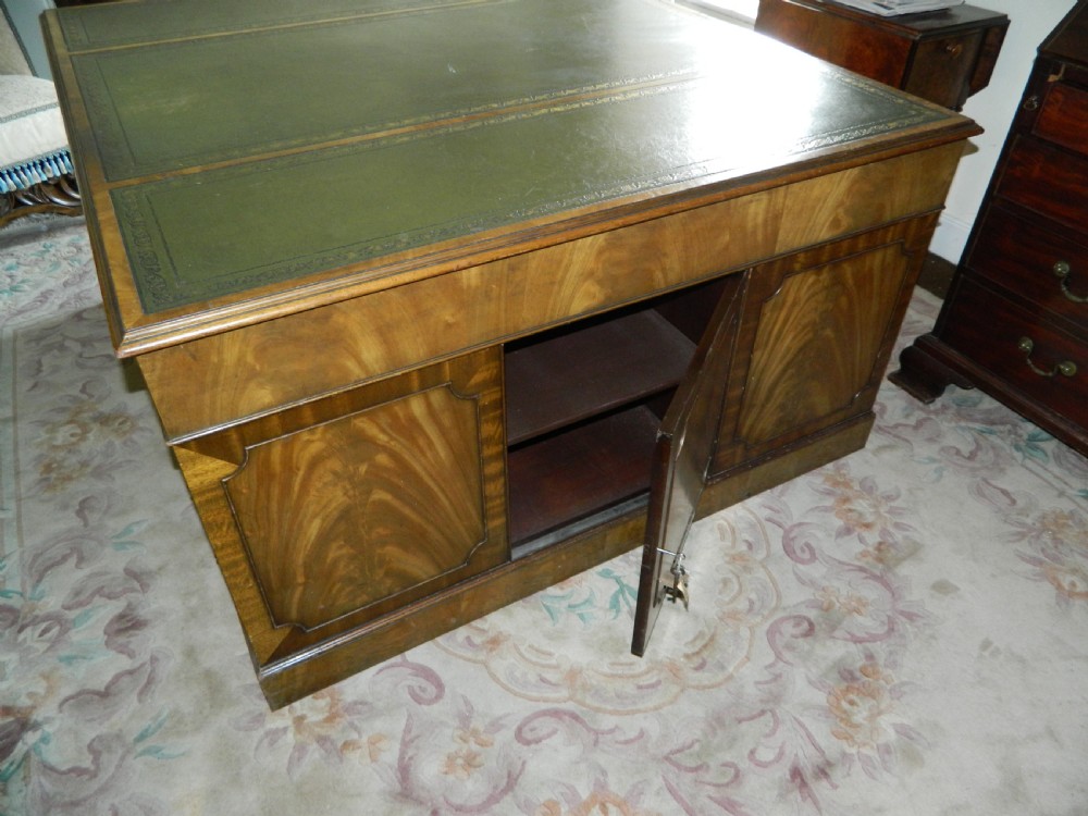 large mahogany partners desk View VII
