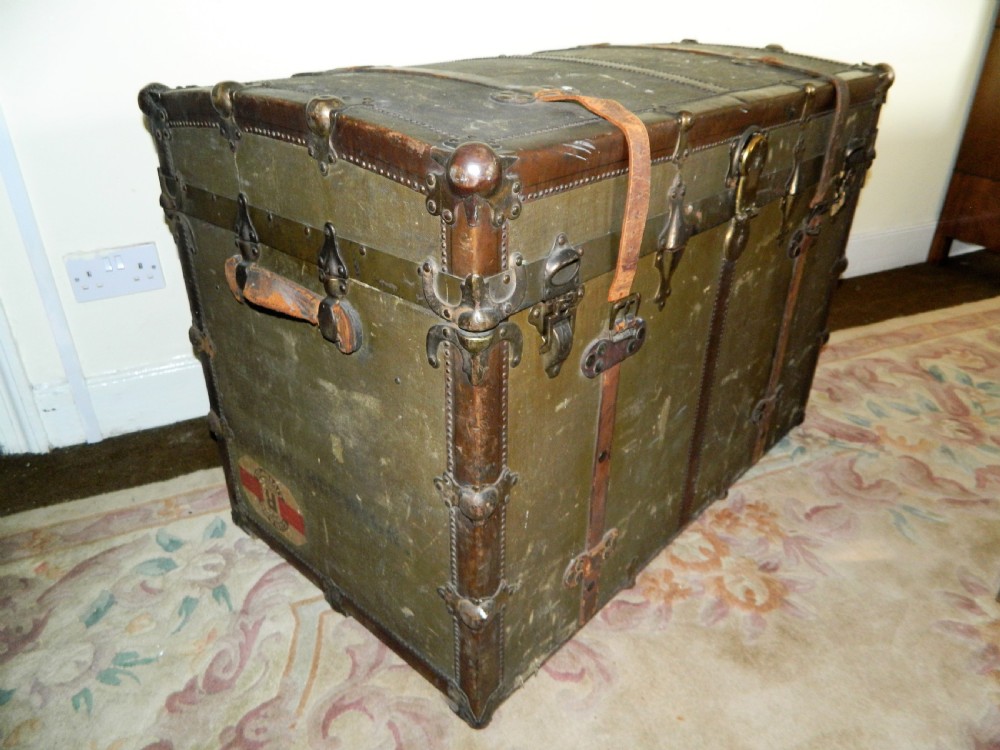 large travelling trunk - Cunard label