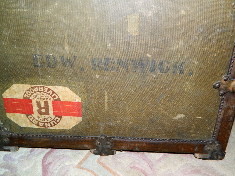 large travelling trunk - Cunard label View II