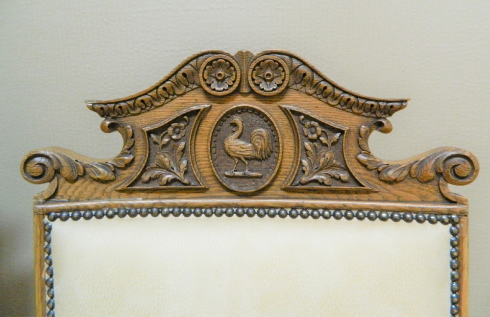 oak dining table and chairs View IX