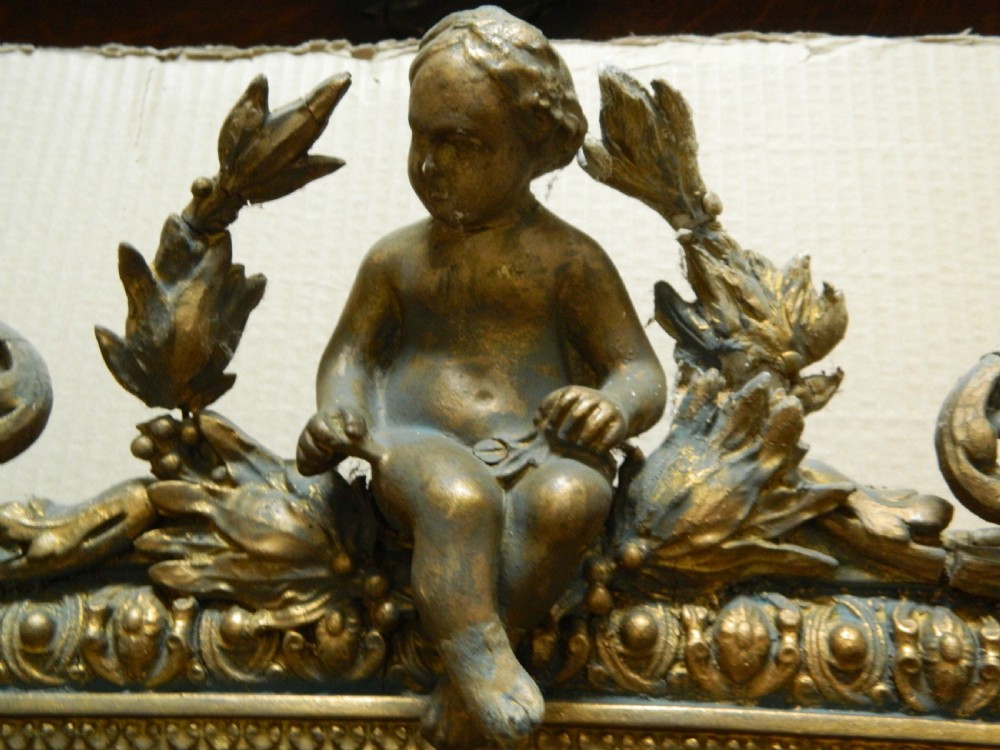 large gilt overmantel mirror View V