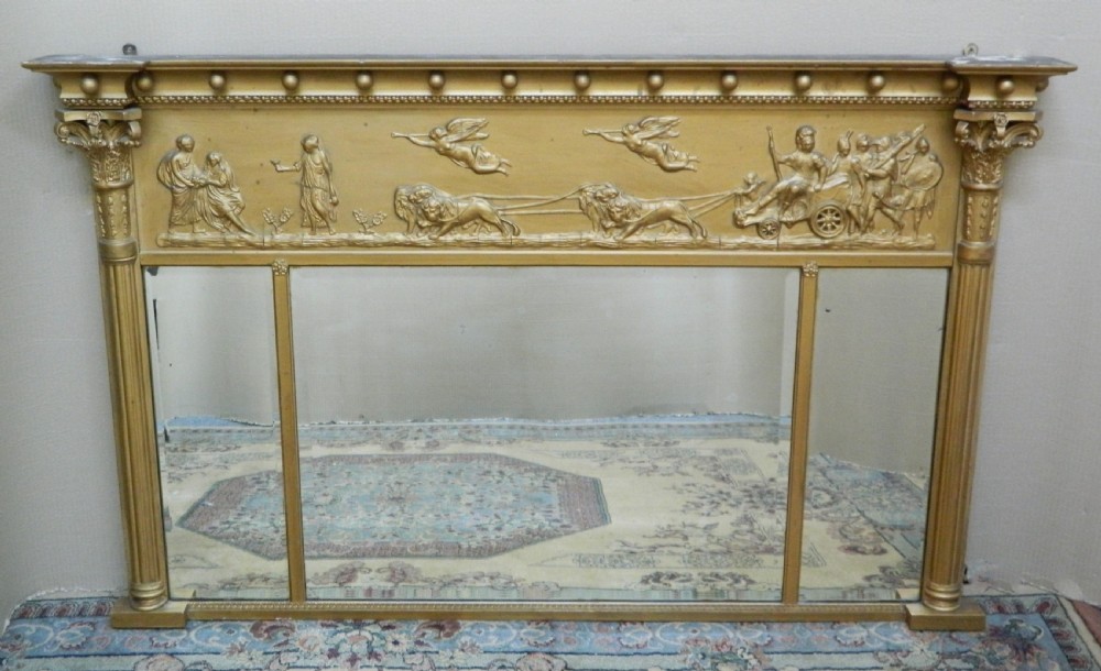 gilt overmantel mirror