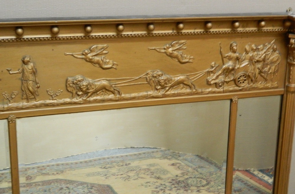 gilt overmantel mirror View IV