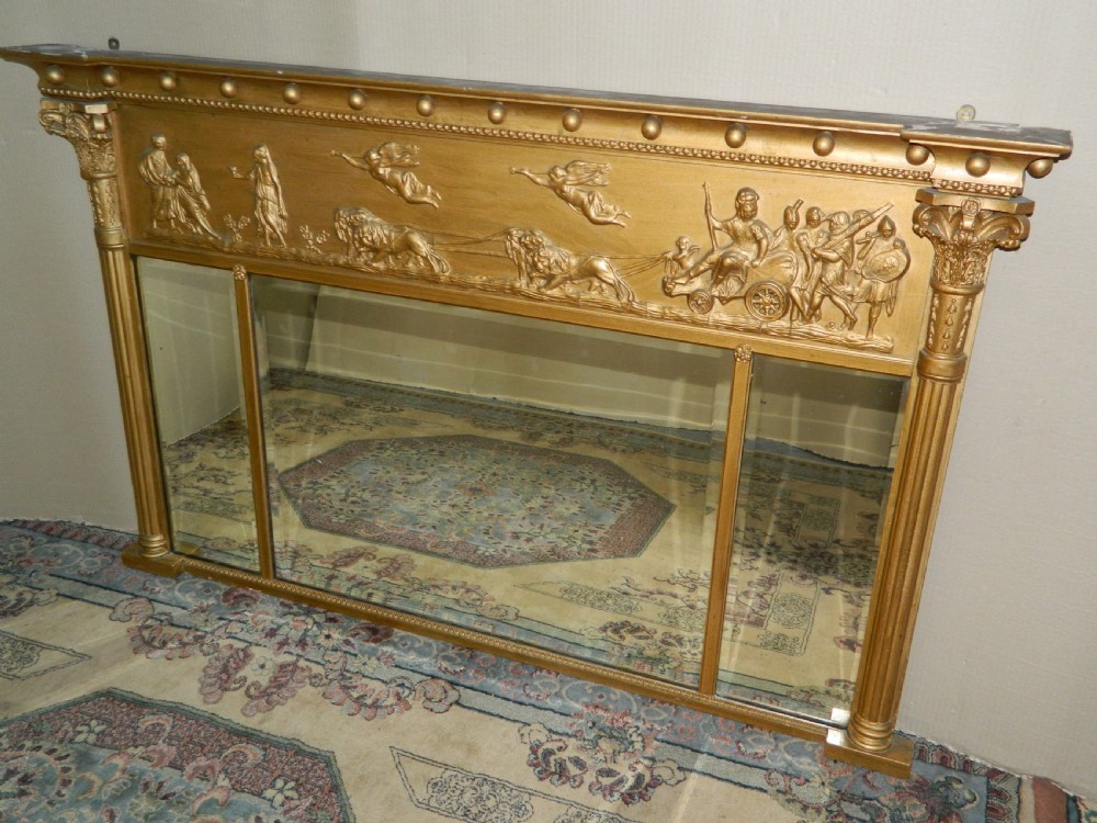 gilt overmantel mirror View VI