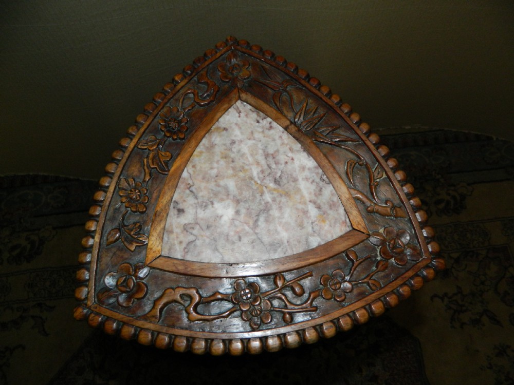 unusual Chinese Oriental hardwood stand View II