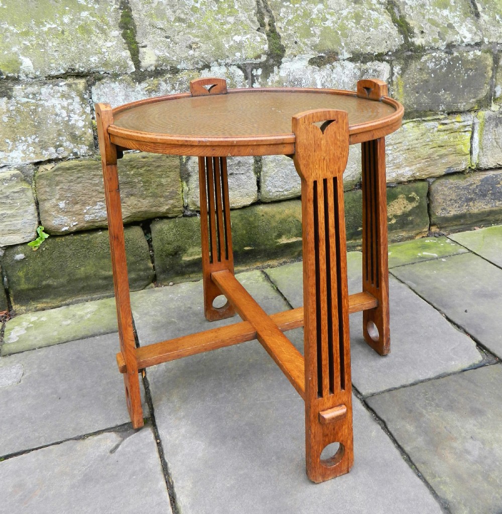 Arts & Crafts oak table View V
