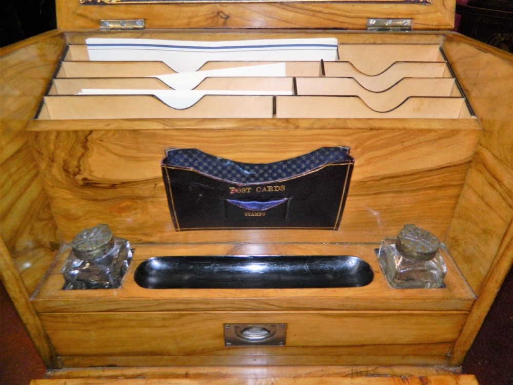 Olivewood stationery box / writing box View VII