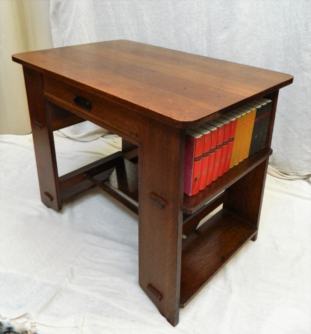 American oak Arts & Crafts desk View III