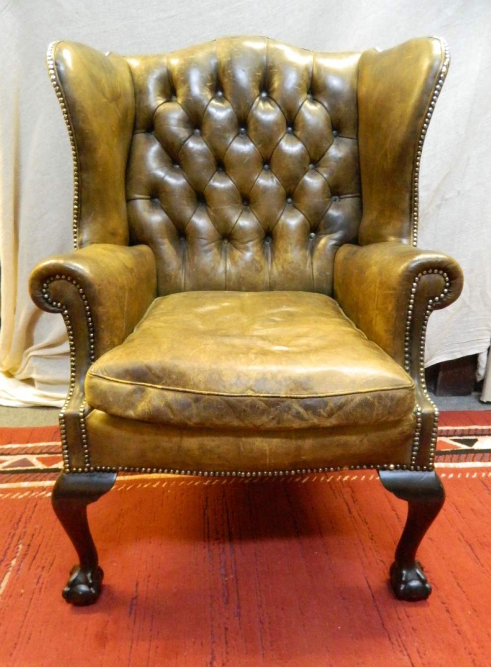 leather armchair