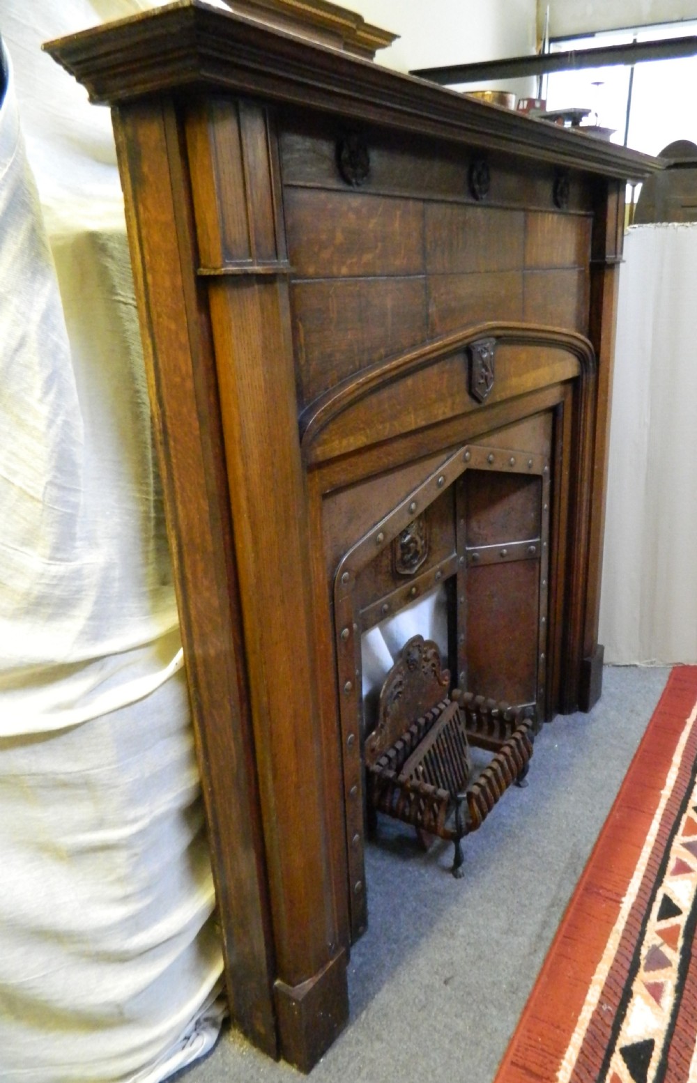 large oak fire surround View II
