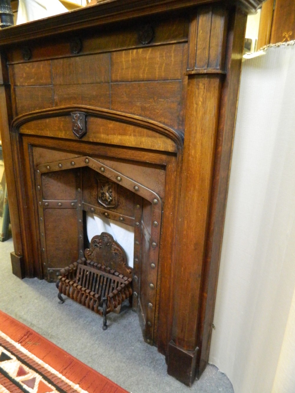 large oak fire surround View III