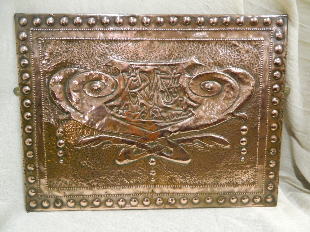 Arts & Crafts copper wall panel View II