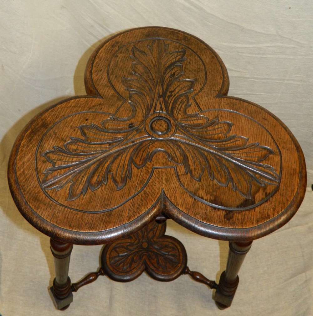 Arts & Crafts oak table View V