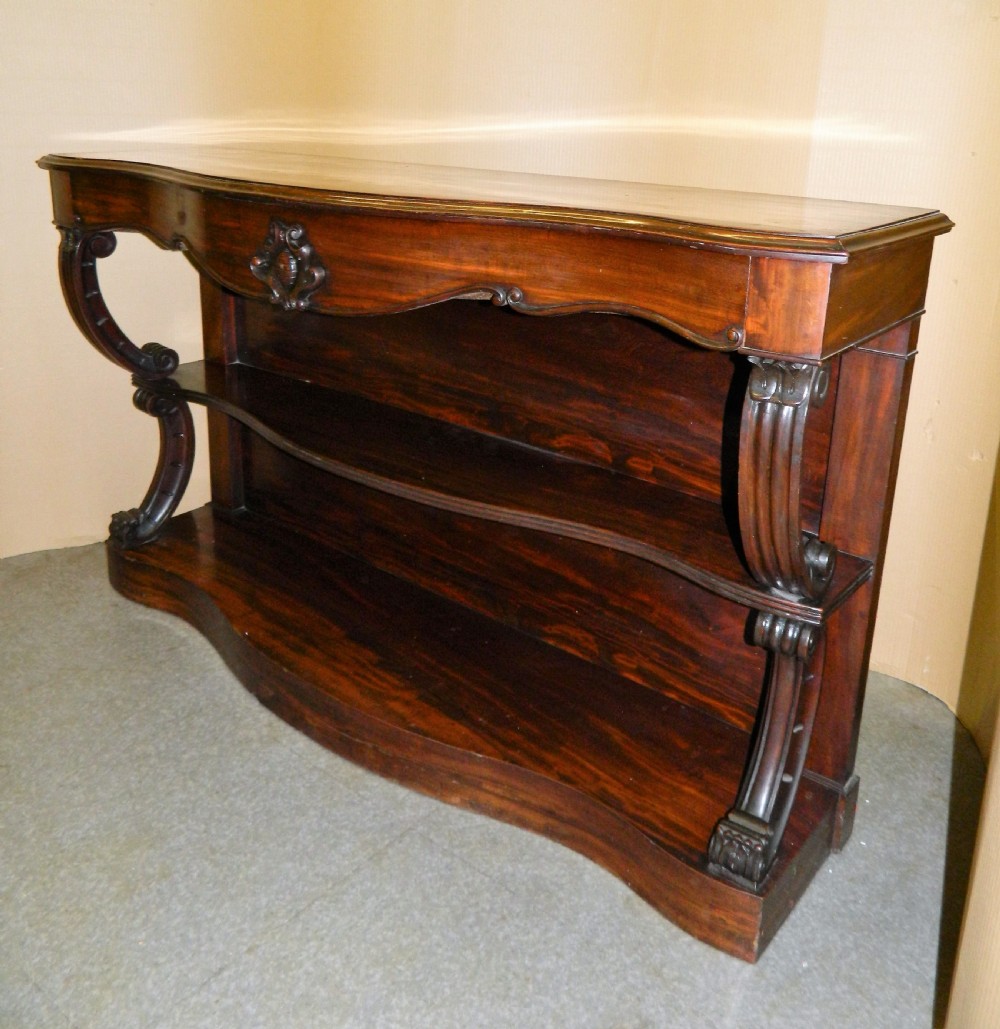 mahogany console table