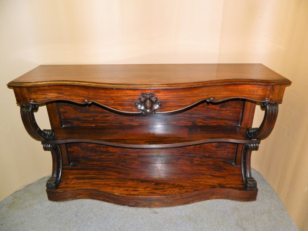 mahogany console table View II