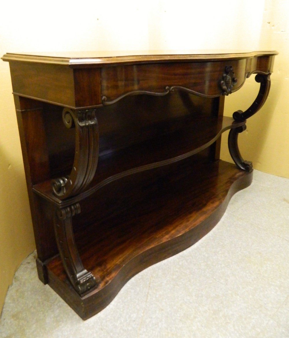 mahogany console table View III