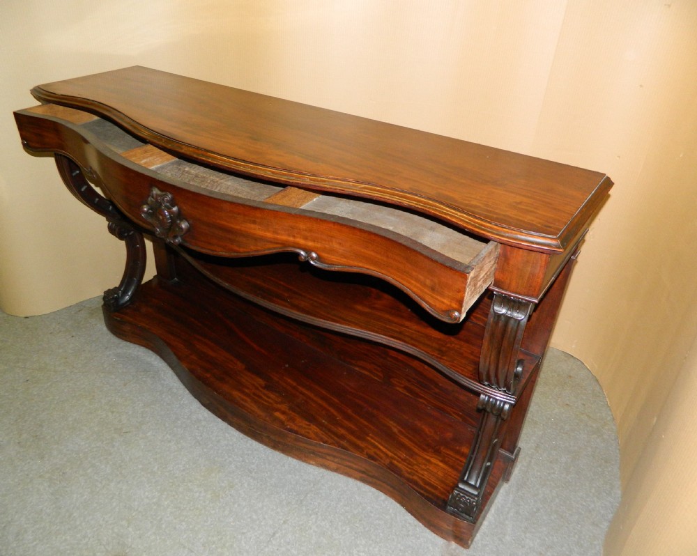 mahogany console table View IV